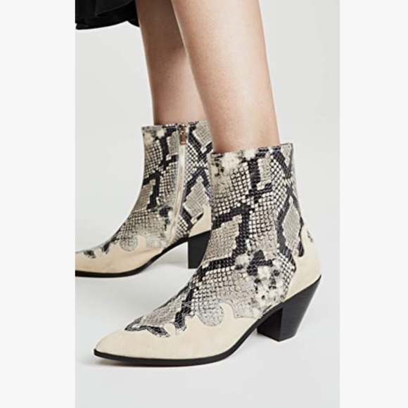 Joie Shoes - Joie Rafa snakeskin boots booties